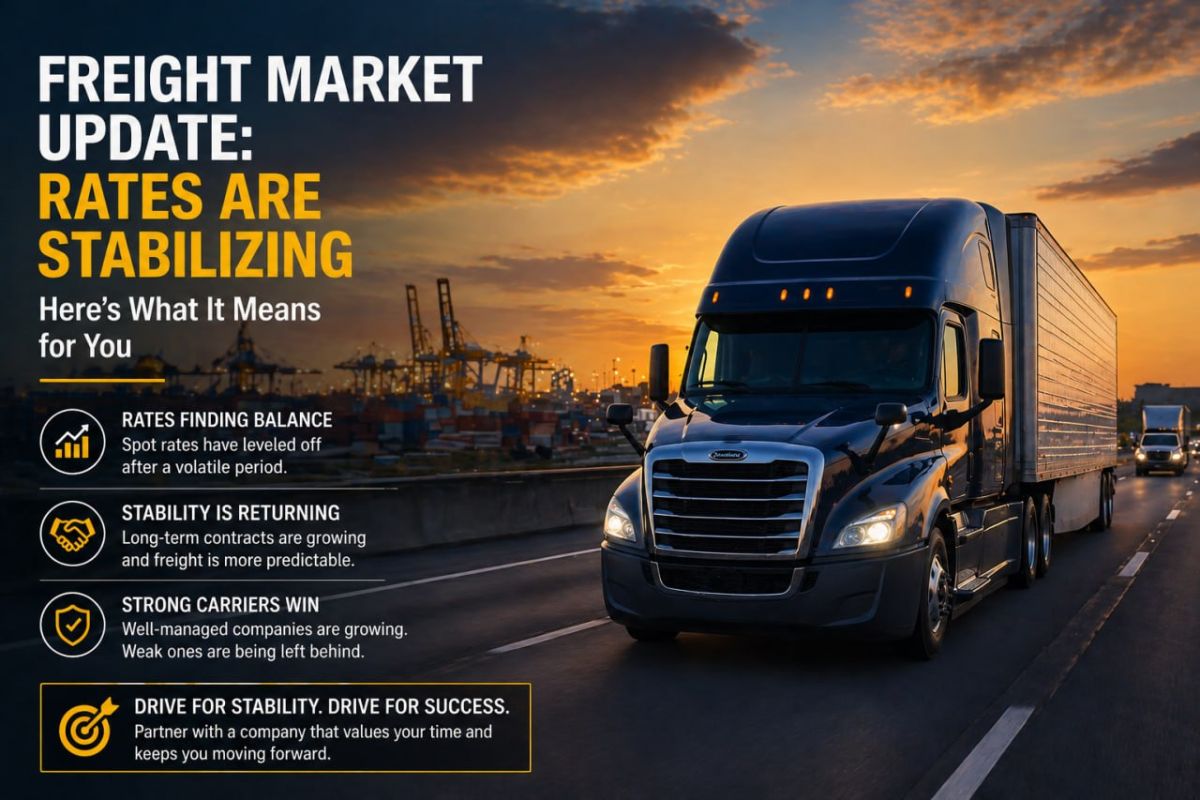 Freight Market Update: Rates Are Stabilizing — What It Means for You